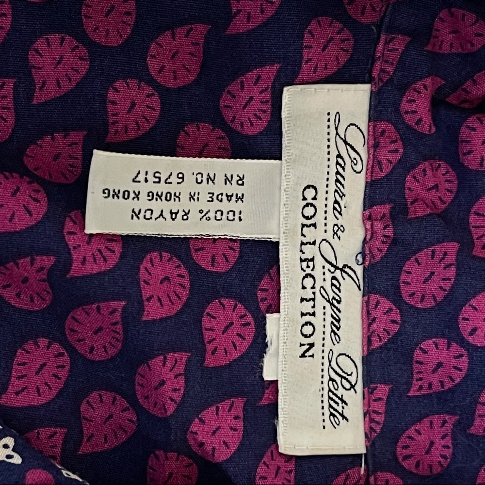 Vintage Laura & Jayne Collection Bright Boho Print Casual Skirt Set Size M - Picture 11 of 11